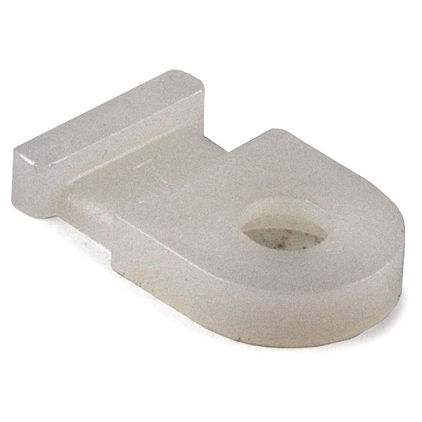 Hellermann Tyton MB19C2 Cable Tie Anchor Mount, 0.50 x .312" .13" Hole Dia, 0.1" Max Tie Width, PA66, Natural, 100/pkg