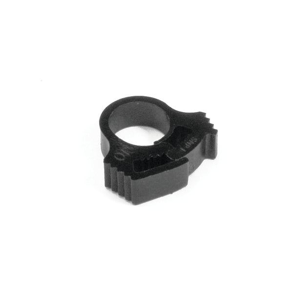 Hellermann Tyton SNP1.5GHS0M4 Snapper Hose Clamp, 0.32 - 0.35" Bundle Diameter, PA66GF13, Black, 1000/pkg