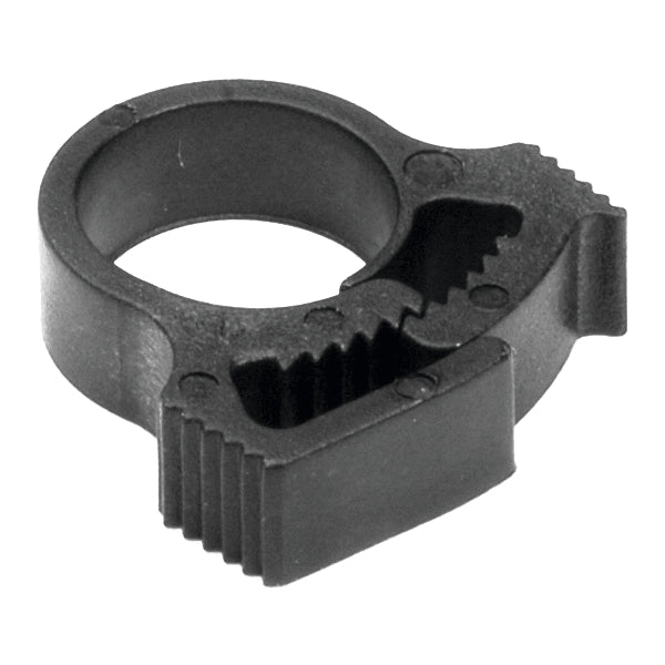 Hellermann Tyton SNP16GHS0C2 Snapper Hose Clamp, 0.75" - 0.85" Bundle Diameter, PA66GF13, Black, 100/pkg