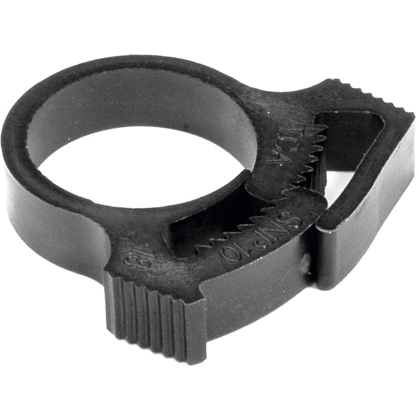 Hellermann Tyton SNP22GHS0C2 Snapper Hose Clamp, 0.93" - 1.08" Bundle Diameter, PA66GF13, Black, 100/pkg