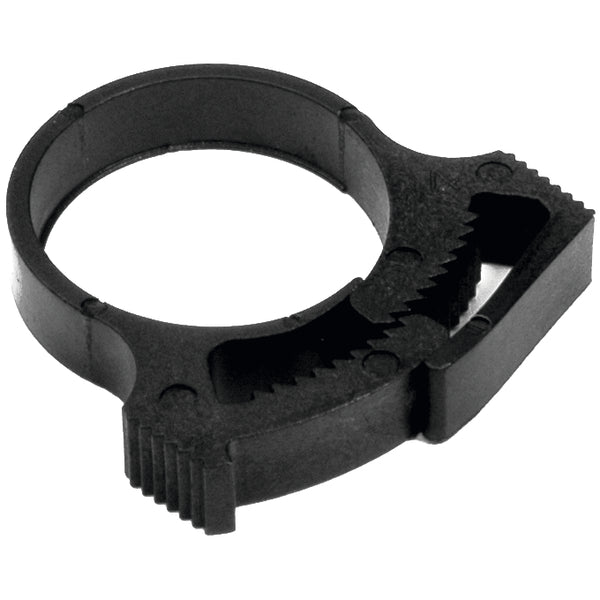 Hellermann Tyton SNP1.25GHS0C2 Snapper Hose Clamp, 0.28" - 0.30" Bundle Diameter, PA66GF13, Black, 100/pkg