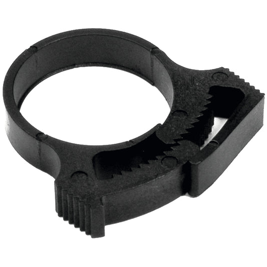Hellermann Tyton SNP32GHS0K2 Snapper Hose Clamp, 1.23" - 1.41" Bundle Diameter, PA66GF13, Black, 50/pkg
