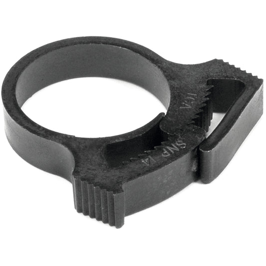 Hellermann Tyton SNP4GHS0M4 Snapper Hose Clamp, 0.41 - 0.46" Bundle Diameter, PA66GF13, Black, 1000/pkg