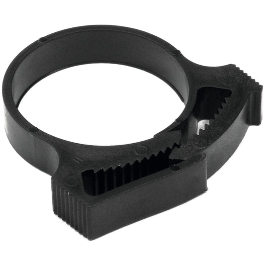 Hellermann Tyton SNP6GHS0M4 Snapper Hose Clamp, 0.46 - 0.52" Bundle Diameter, PA66GF13, Black, 1000/pkg