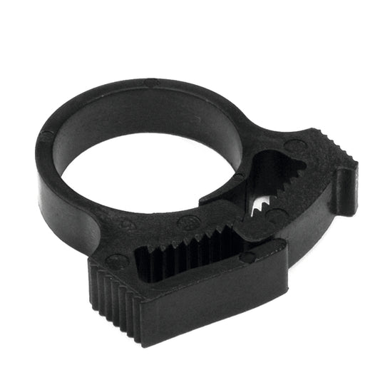 Hellermann Tyton SNP8GHS0M4 Snapper Hose Clamp, 0.52 - 0.59" Bundle Diameter, PA66GF13, Black, 1000/pkg