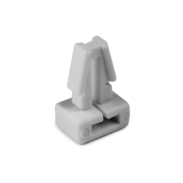Hellermann Tyton TM1SF10M4 Push-Button Cable Tie Mount, 0.25" Hole Dia, 0.13" Max Panel, 0.2" Max Tie Width, PA66, White, 1000/pkg