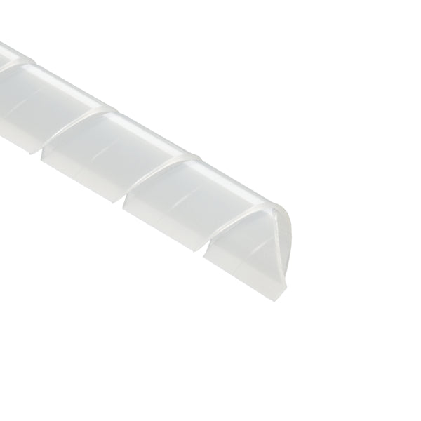 Hellermann Tyton 3P9C Spiralwrap Protective Sheathing, 0.5" Diameter, PTFE, Natural, 100 ft/roll