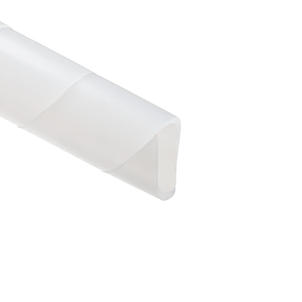 Hellermann Tyton 5NFP9C Spiralwrap Protective Sheathing, 1" Diameter, PE, Natural, 100 ft/roll