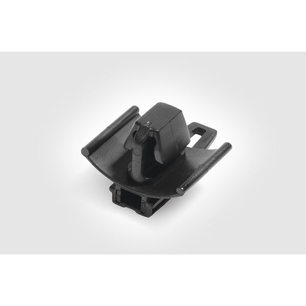Hellermann Tyton 151-02076 Connector Clip with Oval Arrowhead, 0.7-3.0mm Panel Thick., 6.5 x 13.0mm Hole Dia, PA66HIRHSUV, Black, 10,000/box