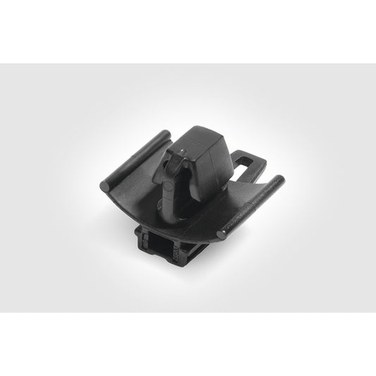Hellermann Tyton 151-02076 Connector Clip with Oval Arrowhead, 0.7-3.0mm Panel Thick., 6.5 x 13.0mm Hole Dia, PA66HIRHSUV, Black, 10,000/box