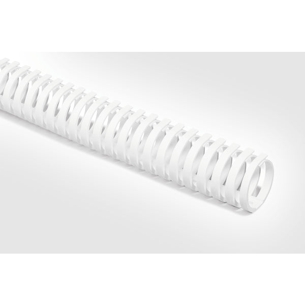 Hellermann Tyton 164-41108 HelaDuct Flex40SK Wiring Duct, 1.57" Dia., 19.7" Length, Adhesive, PP, White, 24/ctn
