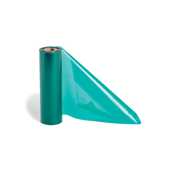 Hellermann Tyton TT822OUTSM5 Thermal Transfer Ribbon, 4.33" x 242', 0.5" Core, PET, Green, 1/pkg