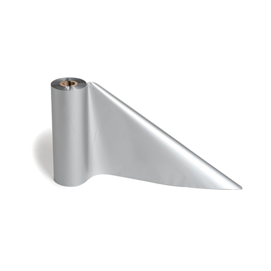 Hellermann Tyton TT822OUTSM8 Thermal Transfer Ribbon, 4.33" x 242', 0.5" Core, PET, Silver, 1/pkg