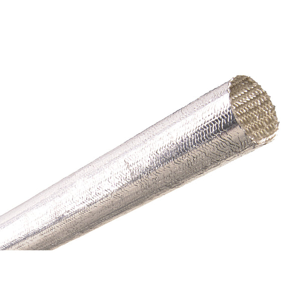Hellermann Tyton 170-03097 Braided Sleeving, Aluminum Laminated Fiberglass, 2.5" Dia, AL/GF, Silver, 50 ft/reel