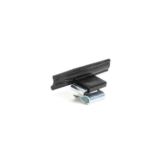 Hellermann Tyton 133-04383 Edge Clip and Tape Clip, Panel Thickness .06" - .11 ", 1.78" Long, PP, Black, 3000/ctn