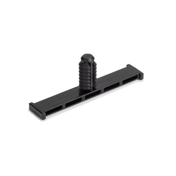 Hellermann Tyton 151-03473 Bundling Clip with Round Fir Tree, 2.20" L, 0.02 - 0.23" Panel Thickness, PA66HIRHSUV, Black, 2500/ctn