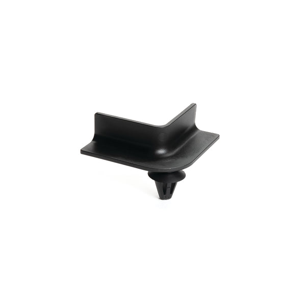 Hellermann Tyton 151-01109 Mini Channel, 1.38" Long, 90° Angle, Arrowhead, PA66HIRHSUV, Black, 4000/pkg