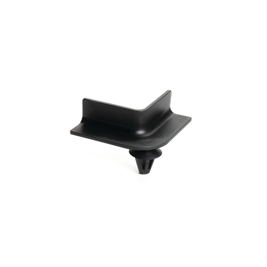 Hellermann Tyton 151-01109 Mini Channel, 1.38" Long, 90° Angle, Arrowhead, PA66HIRHSUV, Black, 4000/pkg
