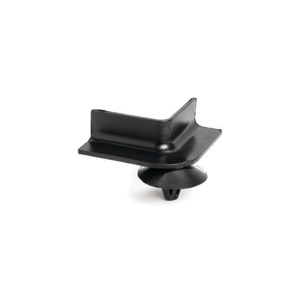 Hellermann Tyton 151-00994 Mini Channel, 1.2" Long, 90° Angle, Arrowhead, PA66HIRHSUV, Black, 4000/ctn