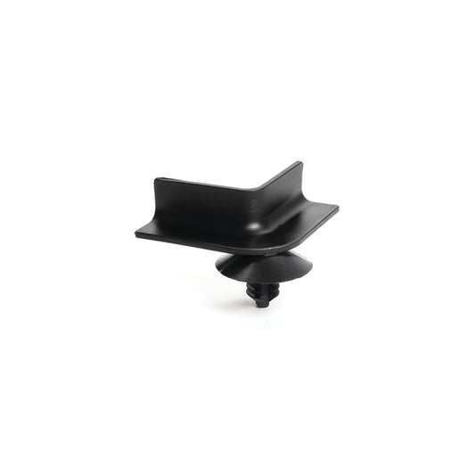Hellermann Tyton 151-00993 Mini Channel, 1.38" Long, 90° Angle, Fir Tree FT6, PA66HIRHSUV, Black, 4000/pkg