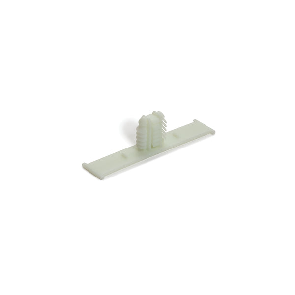 Hellermann Tyton 151-01239 Bundling Clip with Oval Fir Tree, 2.28" L, 0.02 - 0.24" Panel Thickness, PA66HIRHS, Natural, 8000/ctn