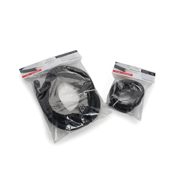 Hellermann Tyton 170-03214 Braided Sleeving, Split Wrap, 0.5" Dia, PET, Black, 10 ft/pkg