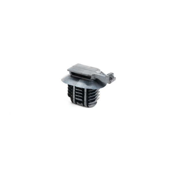 Hellermann Tyton 151-02896 Connector Clip with Oval Fir Tree, 0.60 - 6.0 mm Panel Thickness, 9x17mm Hole, PPS, Silver, 5000/ctn
