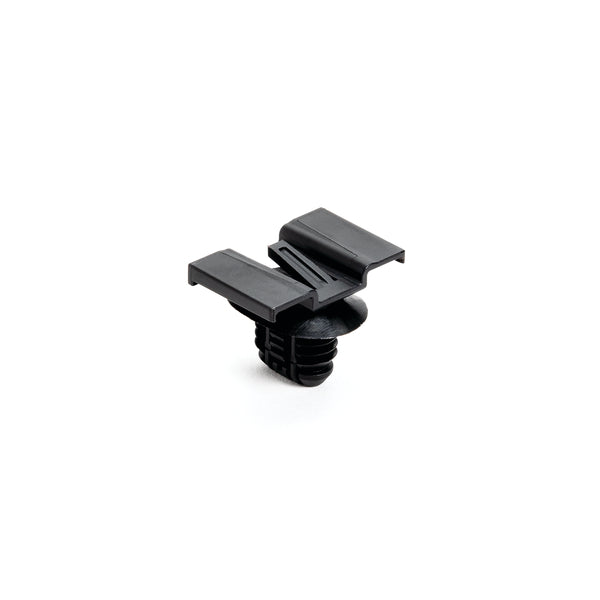 Hellermann Tyton 151-01136 Connector Clip with Oval Fir Tree, 0.51-6.5mm Panel Thick., 8.0x15.0 mm Hole Dia, PA66HIRHSUV, Black, 4000/ctn