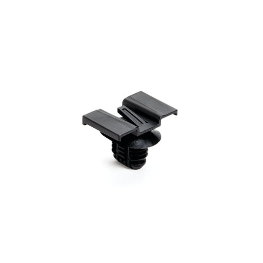 Hellermann Tyton 151-01136 Connector Clip with Oval Fir Tree, 0.51-6.5mm Panel Thick., 8.0x15.0 mm Hole Dia, PA66HIRHSUV, Black, 4000/ctn
