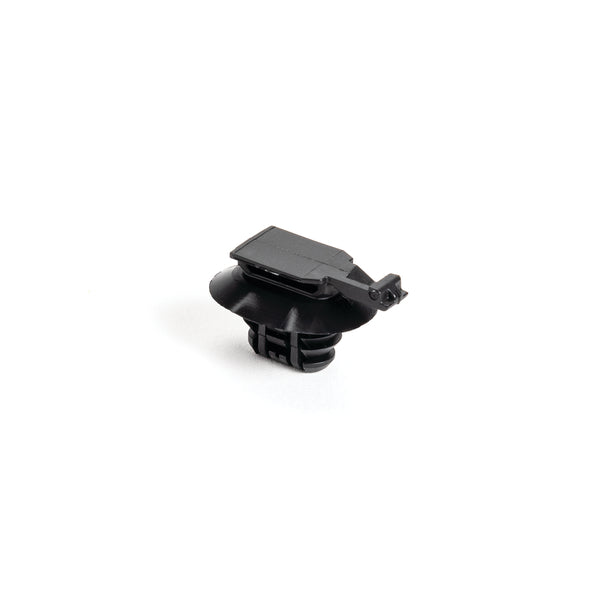 Hellermann Tyton 151-02206 Connector Clip with Oval Fir Tree, 8.0 - 15.0mm Hole Dia, PA66HIRHSUV, Black, 5000/carton