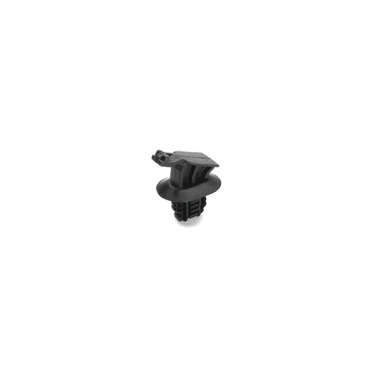 Hellermann Tyton 151-02051 Connector Clip with Oval Fir Tree, 6.2 - 13.0mm Hole Dia, PA66HIRHSUV, Black, 5000/carton