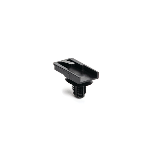 Hellermann Tyton 133-04724 USCAR Connector Clip with Oval Fir Tree, 23mm, 0.6-6.75mm Panel Thickness, PA66HIRHSUV, Black, 1500/ctn