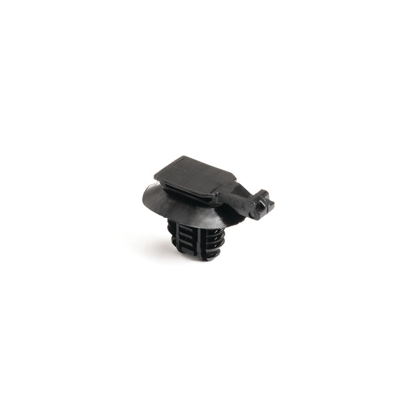 Hellermann Tyton 151-00925 Connector Clip with Oval Fir Tree, 0.6-6.0mm Panel Thick, 6.2-13.0mm Hole Dia, PA66HIRHSUV, Black, 5000/ctn