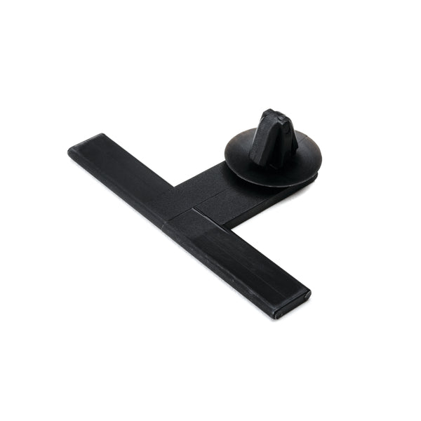 Hellermann Tyton 151-02600 Standoff Bundling Clip, 2.0" Long, 0.03 - .06" Panel Thickness, PA66, Black, 100/pkg