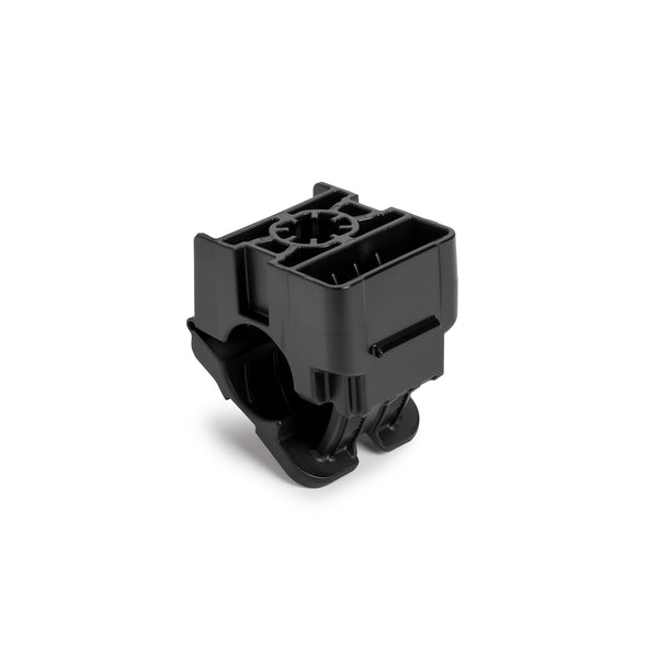 Hellermann Tyton 151-03543 3/8" Threaded Rod Mount Ratchet Clamp, 0.50 - 0.77" Bundle Dia, PA66HIRHSUV, Black, 150/bg