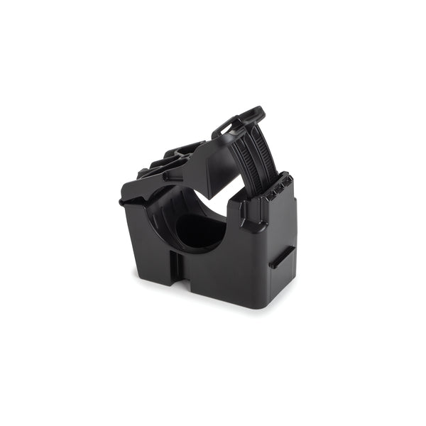 Hellermann Tyton 151-03551 M8 Bolt Mount Ratchet Clamp, Low Torque, 0.76 - 1.42" Bundle, PA66HIRHSUV, BK, 150/bg
