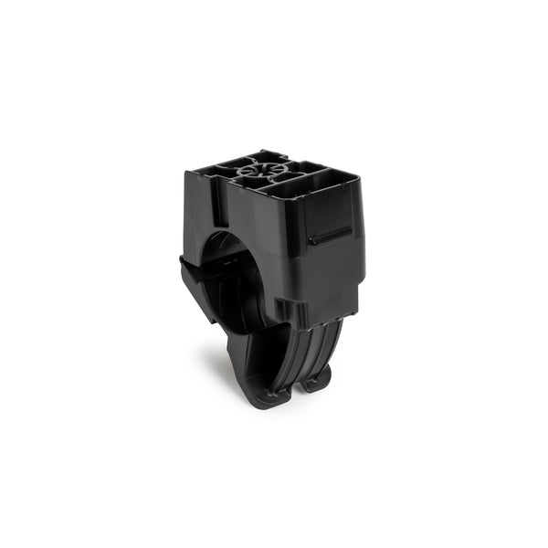 Hellermann Tyton 151-03553 1/4" Threaded Rod Mount Ratchet Clamp, 0.76 - 1.42" Bundle Dia, PA66HIRHSUV, Black, 150/bg