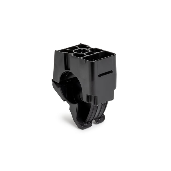 Hellermann Tyton 151-03554 3/8" Threaded Rod Mount Ratchet Clamp, 0.76 - 1.42" Bundle Dia, PA66HIRHSUV, Black, 150/bg