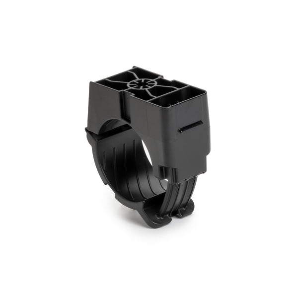 Hellermann Tyton 151-03564 1/4" Threaded Rod Mount Ratchet Clamp, 1.42 - 2.0" Bundle Dia, PA66HIRHSUV, Black, 150/bg