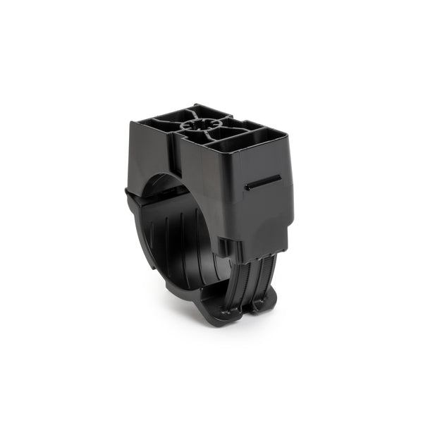 Hellermann Tyton 151-03990 3/8" Threaded Rod Mount Ratchet Clamp, 1.42 - 2.0" Bundle Dia, PA66HIRHSUV, Black, 25/bg