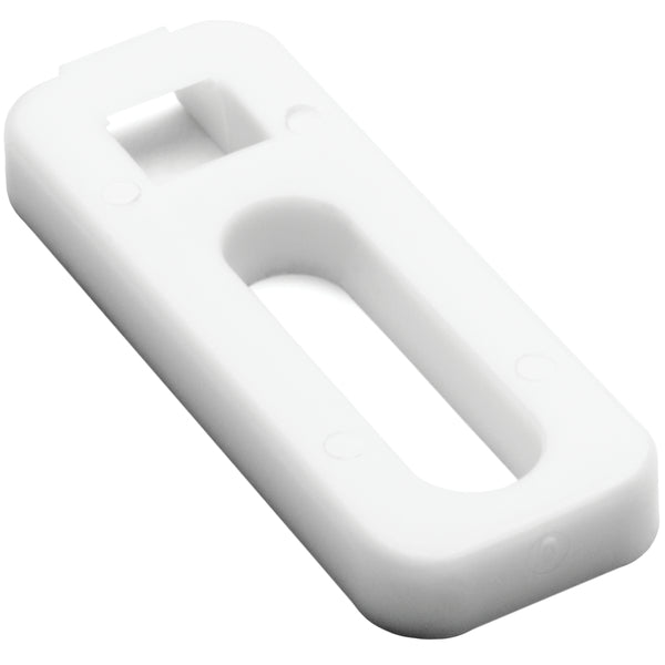 Hellermann Tyton CTAP110M4 Cable Tie Anchor Mount, 0.20 x 0.75" Hole Dia, 0.20" Max Tie Width, PA66, White, 1000/pkg