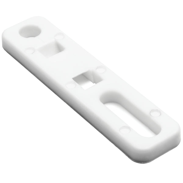 Hellermann Tyton CTAP210C2 Cable Tie Anchor Mount, 0.20 x.70" Hole Dia, 0.20" Max Tie Width, PA66, White, 100/pkg