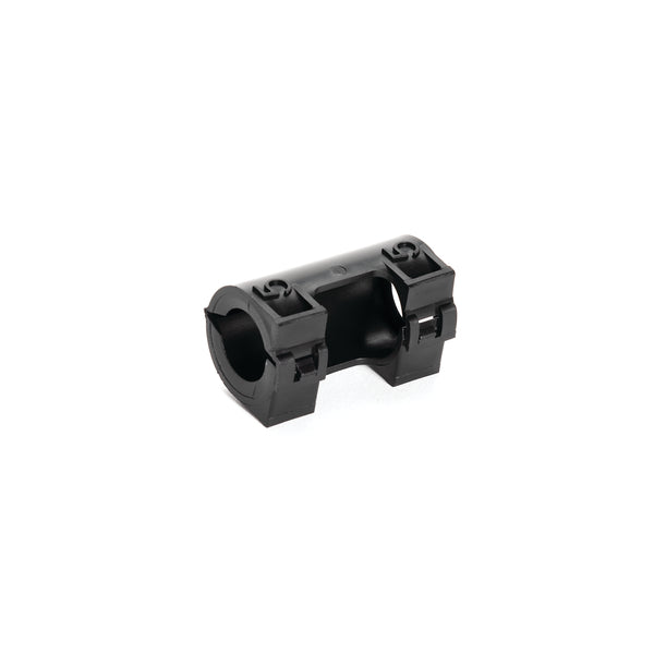 Hellermann Tyton 167-00223 Hinged Convoluted Tubing Breakout Fitting, L- 0.38" x R- 0.38", PP, Black, 2000/pkg