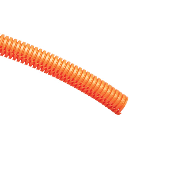 Hellermann Tyton 169-60548 Convoluted Tubing, Slit, 1.5" Dia, PE, Orange, 150ft/carton