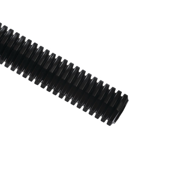 Hellermann Tyton CTP580STD Convoluted Tubing, Slit, 0.63" Dia, PE, Black, 800 ft/carton