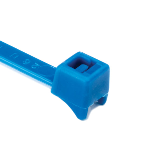 Hellermann Tyton CTT60R6M4 Clamp Tie, 8" Long, 60lb Tensile Strength, PA66, Blue, 1000/pkg