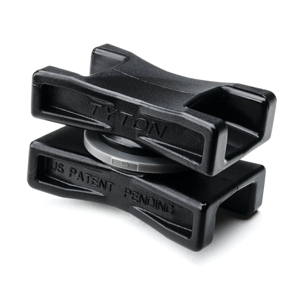 Hellermann Tyton DSWS50HSK2 Dual Swivel Saddle Spacer for T50-T250, Bundle Diameter 0.625 - 6", Black, PA66HS, 50/pkg