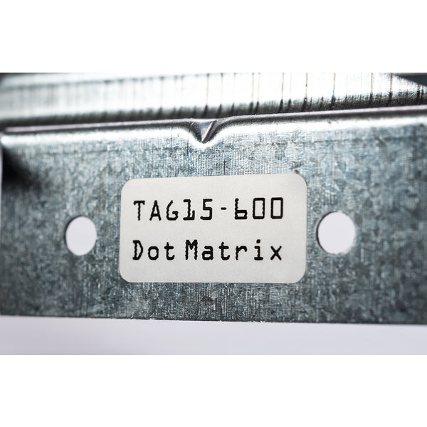 Hellermann Tyton TAG15-400 Dot Matrix Label, 1.0" x .50", 7 Across, Polyester, White, 5000/pkg