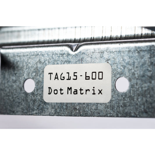 Hellermann Tyton TAG16-400 Dot Matrix Label, 0.90" x .25", 8 Across, Polyester, White, 5000/pkg