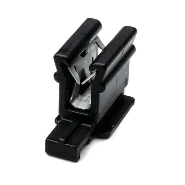 Hellermann Tyton 151-00464 Connector Clip, with Edge Clip, Panel Thickness 1.0-3.0mm, PA66HIRHS, Black, 1000/pkg